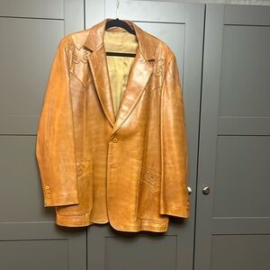 Stetson Tan Leather Jacket 46L